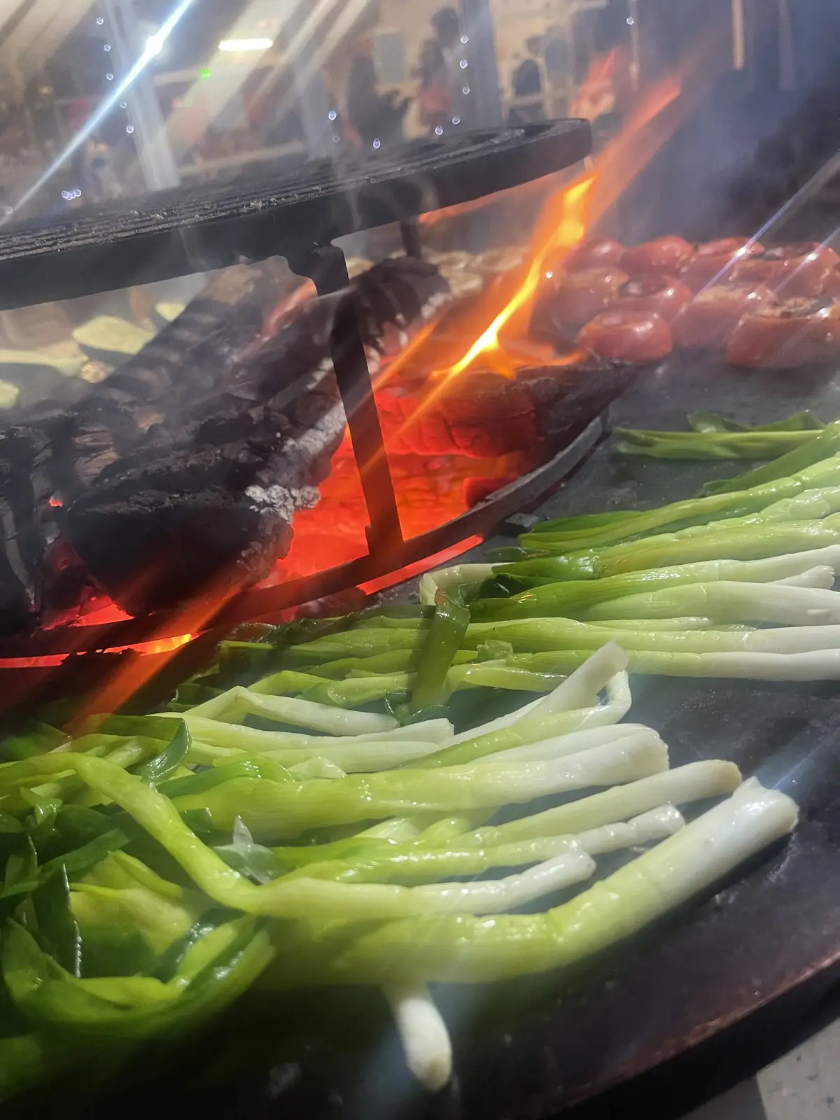 Légumes grillés au braséro